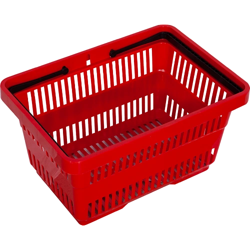 Корзина покупательская пластиковая Усиленная 20 л, красный | Smep